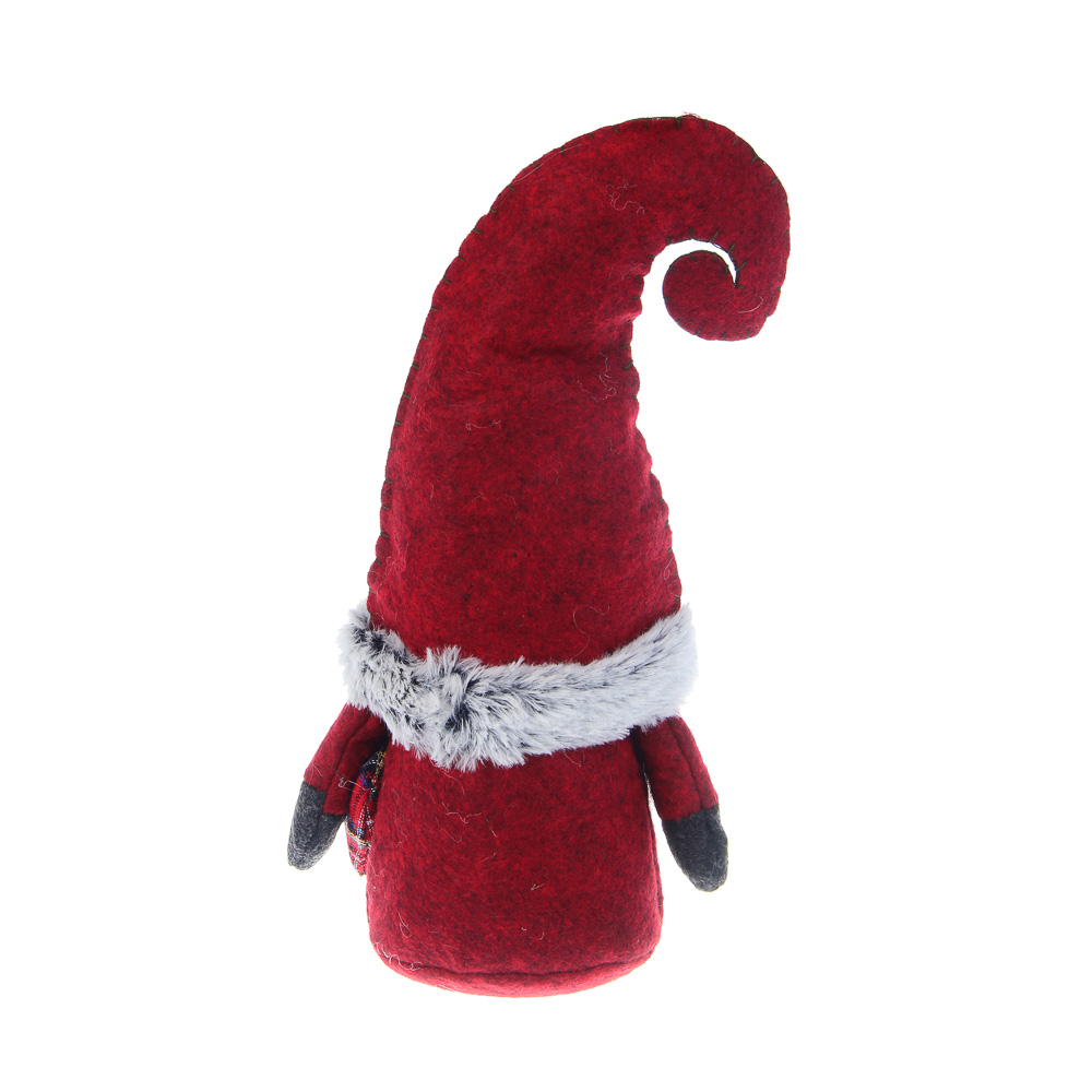 СНОУ БУМ Фигура декоративная "Гномик" 29 см, полиэстер, красный - #5