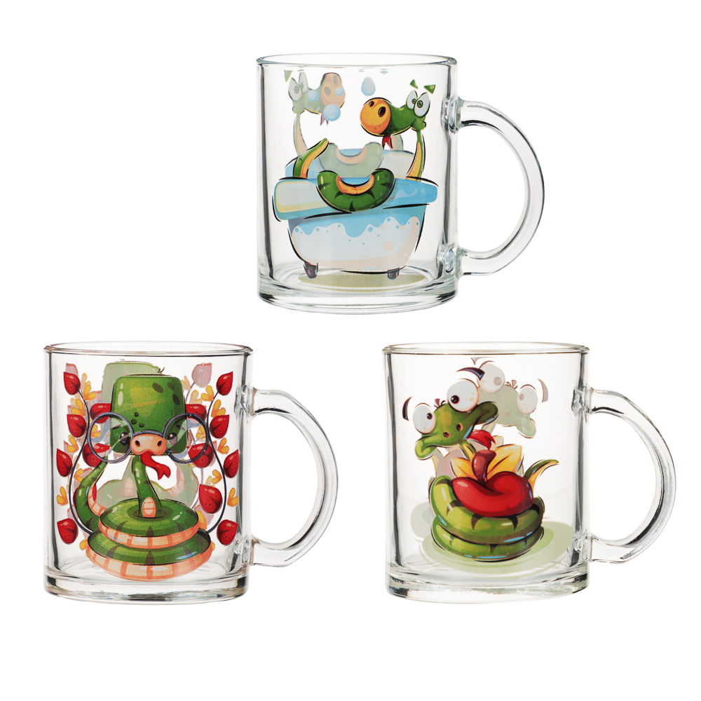 С Новым годом Кружка 320мл, стекло, 3 дизайна - #1