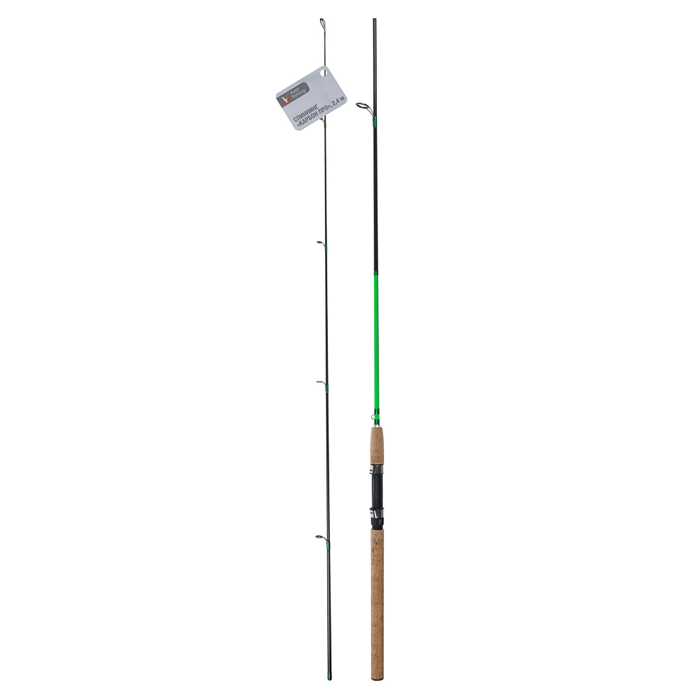 Спиннинг "Карбон Про" тм AZOR FISHING, штекерный, карбон 90%, 2,4м, тест 5-20гр. - #11