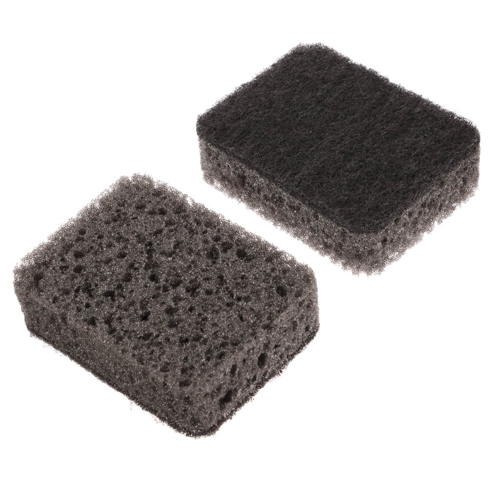 VETTA Набор губок для мытья посуды, 5 шт, 95x70x30мм, коралл черный со скругленными углами - #2