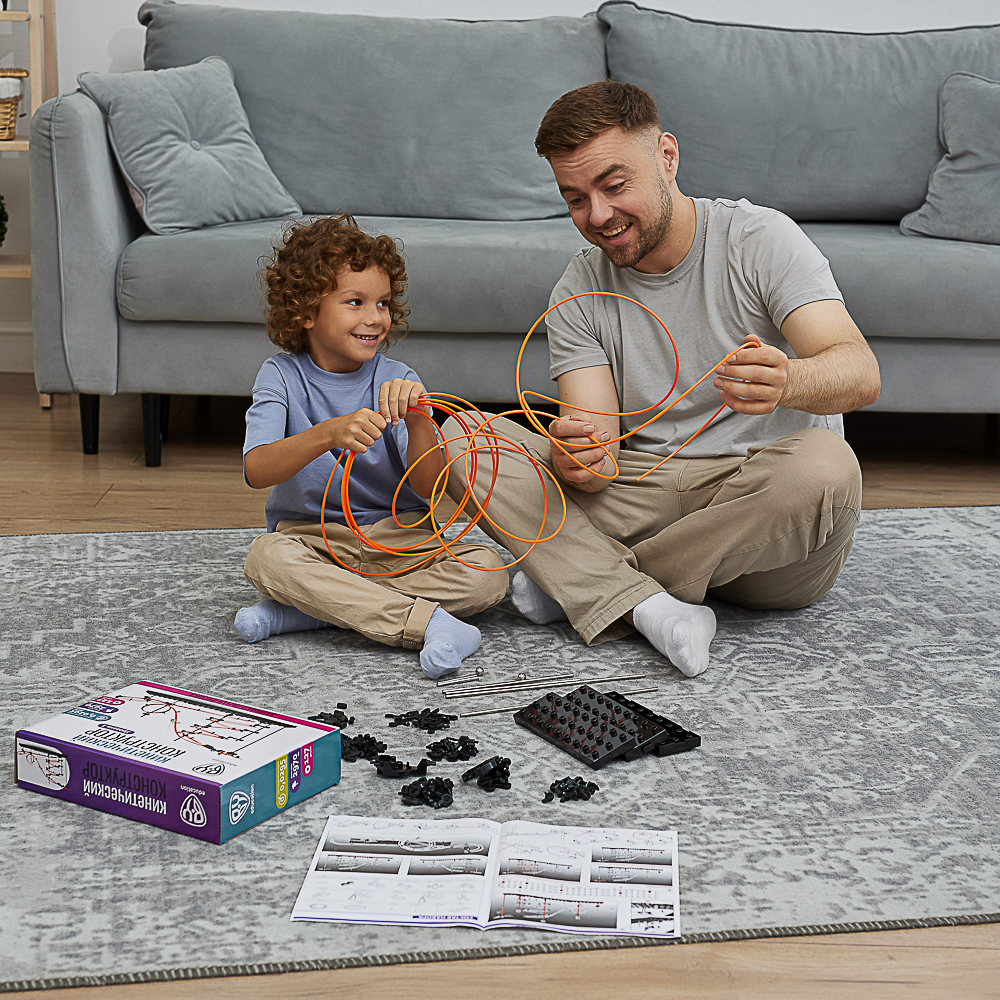 BY Education Конструктор "Кинетический" 127 дет, 2 шарика, ABS, PP, металл, 35,5х23,5х7см - #6