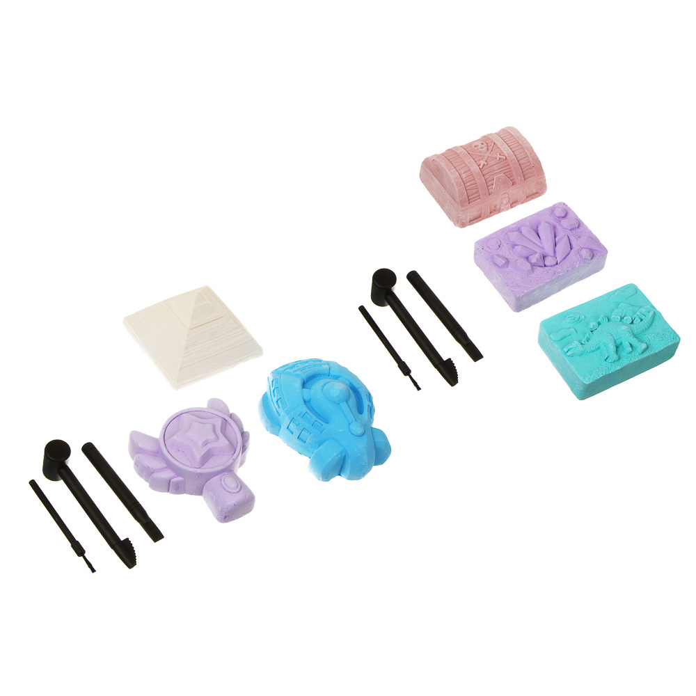 ХОББИХИТ Раскопки 3 в 1 для мальчиков и девочек, гипс, PP, 24,5х19х5,5см, 2 дизайна - #1