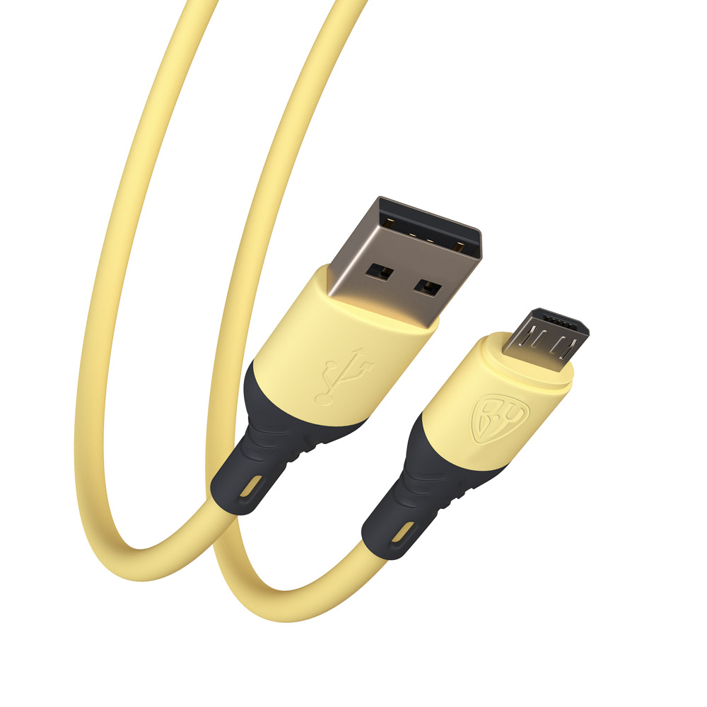 BY Кабель для зарядки Карнавал Micro USB, 1м, 2,4А, желтый - #5