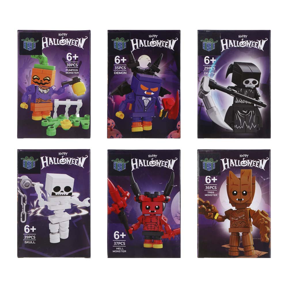 ИГРОЛЕНД Конструктор "Страшилки", 29-39 дет., 8х3,7х12 см, ABS, 4 вида - #2