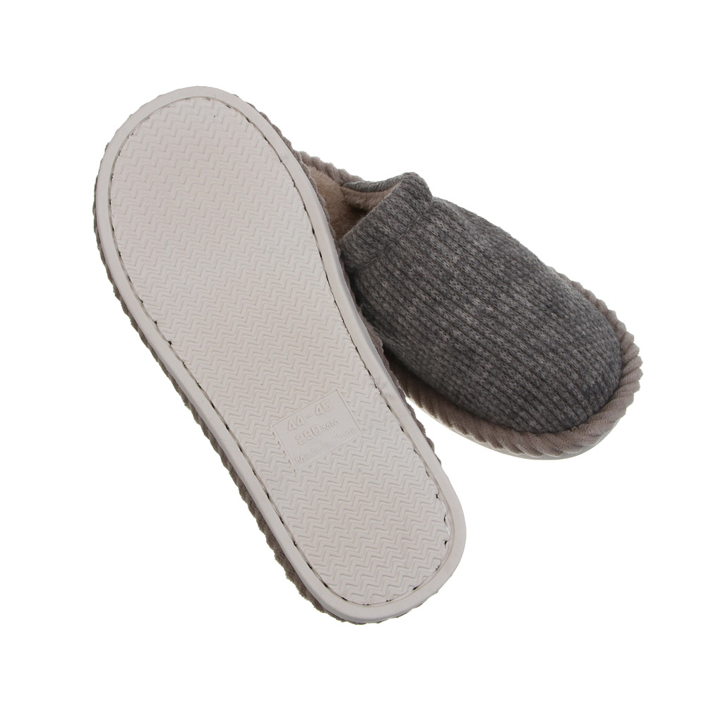 Обувь домашняя, размер 44-45, цвет серый, #3 - #4