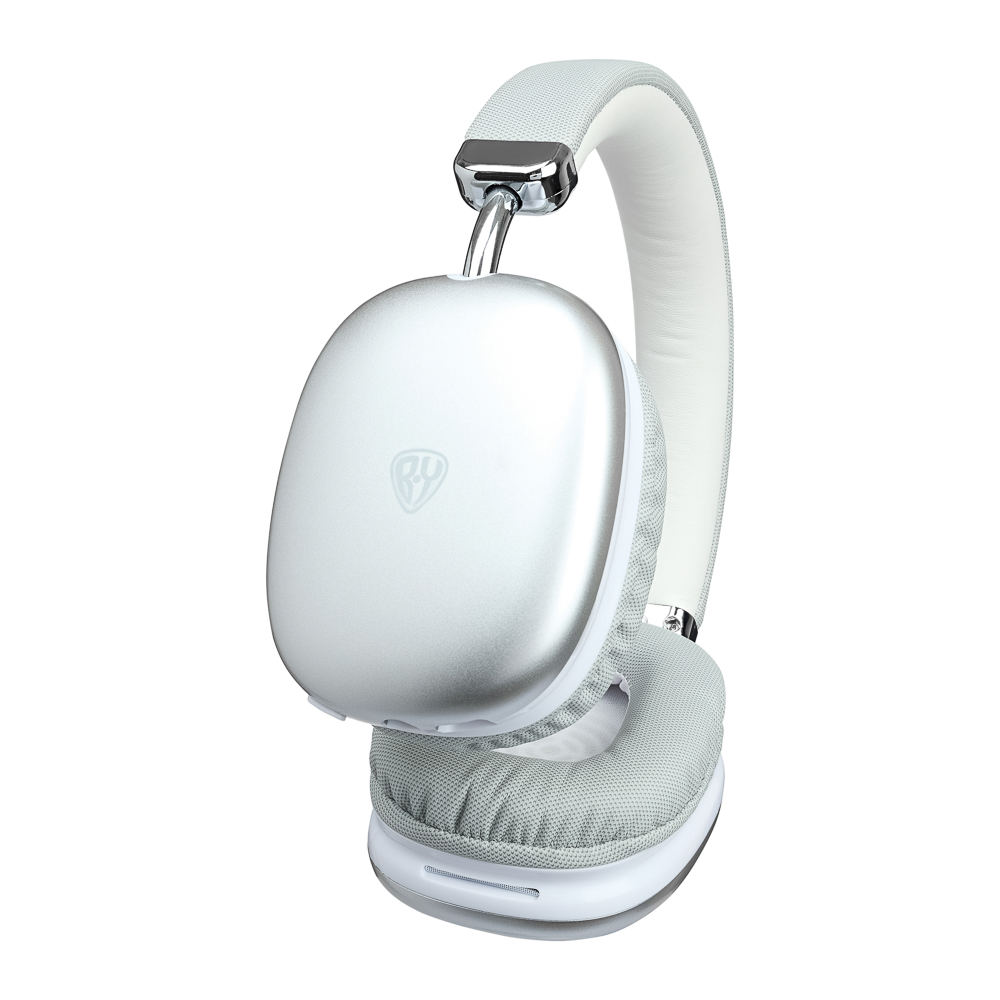 Наушники беспроводные полноразмерные BY CrystalPods, 400мАч, BT5.3, серебро - #4