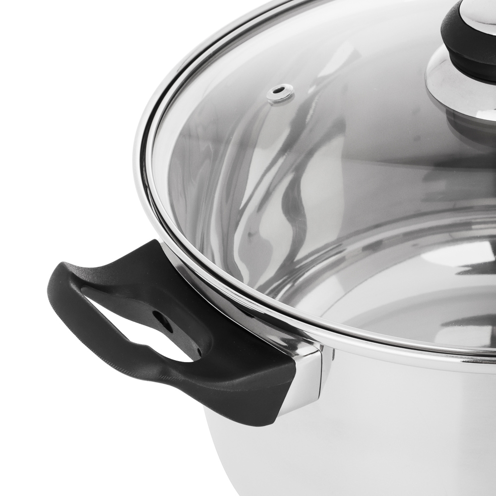 Стрейтон Кастрюля 24х13,5см, 4,9л, со стекл. крышкой - #3