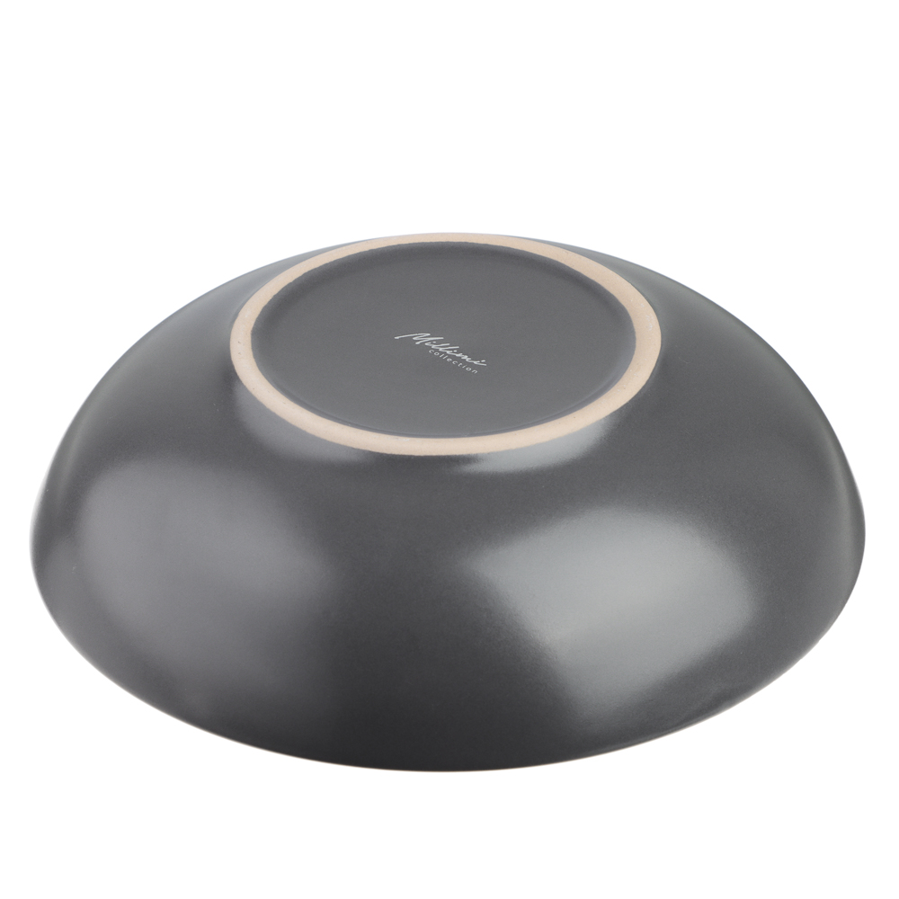 MILLIMI Салатник 880мл, 20х5.4см, керамика, графит - #5