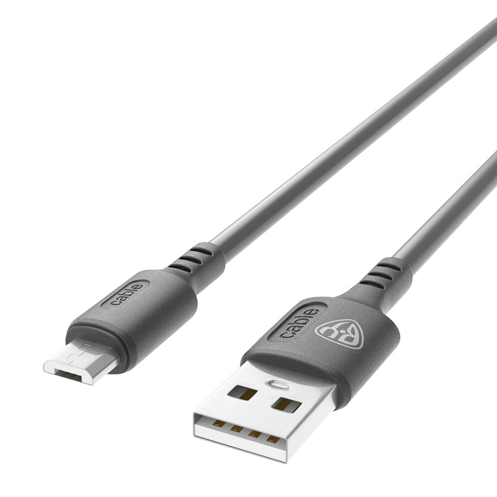 Кабель для зарядки USB(A)-microUSB BY Fusion, 18Вт, 1 м, 2.4A, TPE, черный - #4