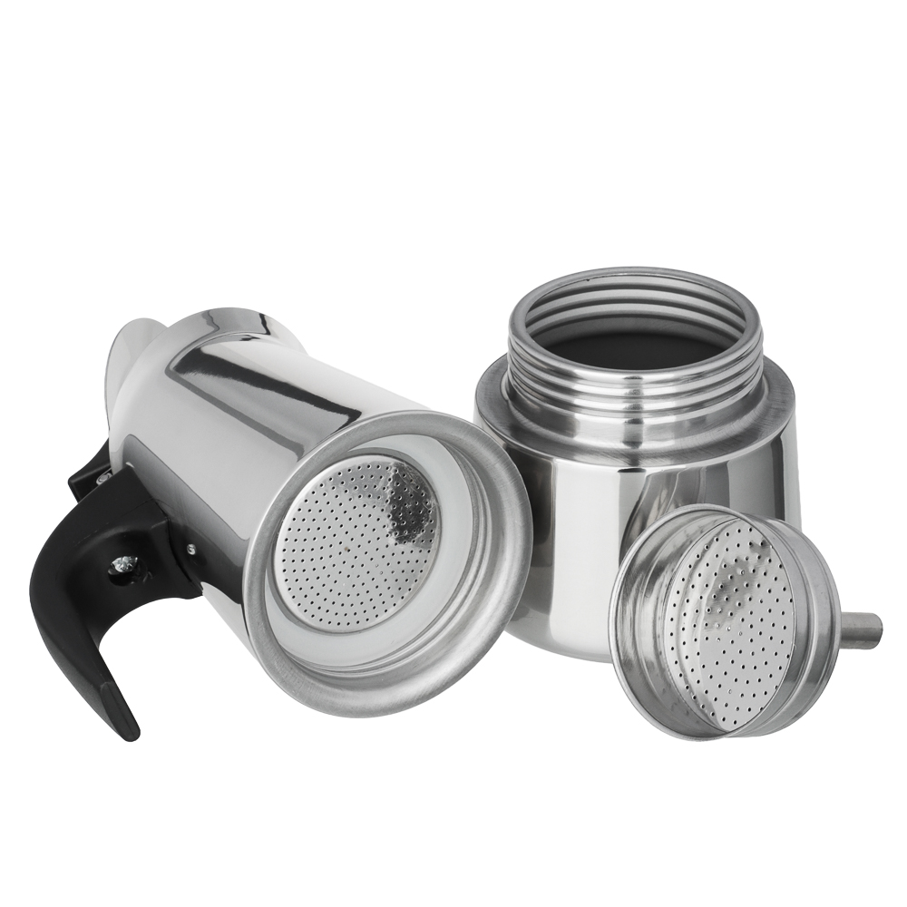 VETTA Кофеварка гейзерная, 4 чашки, нержавеющая сталь, нейлоновая ручка - #5