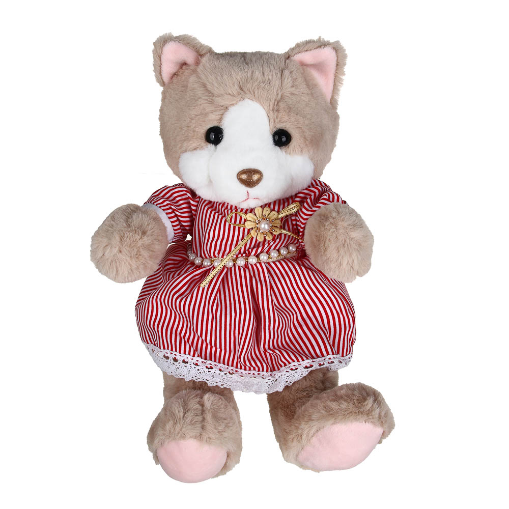 Сувенир интерьерный в виде кота, 32 см, полиэстер, девочка в платье - #1