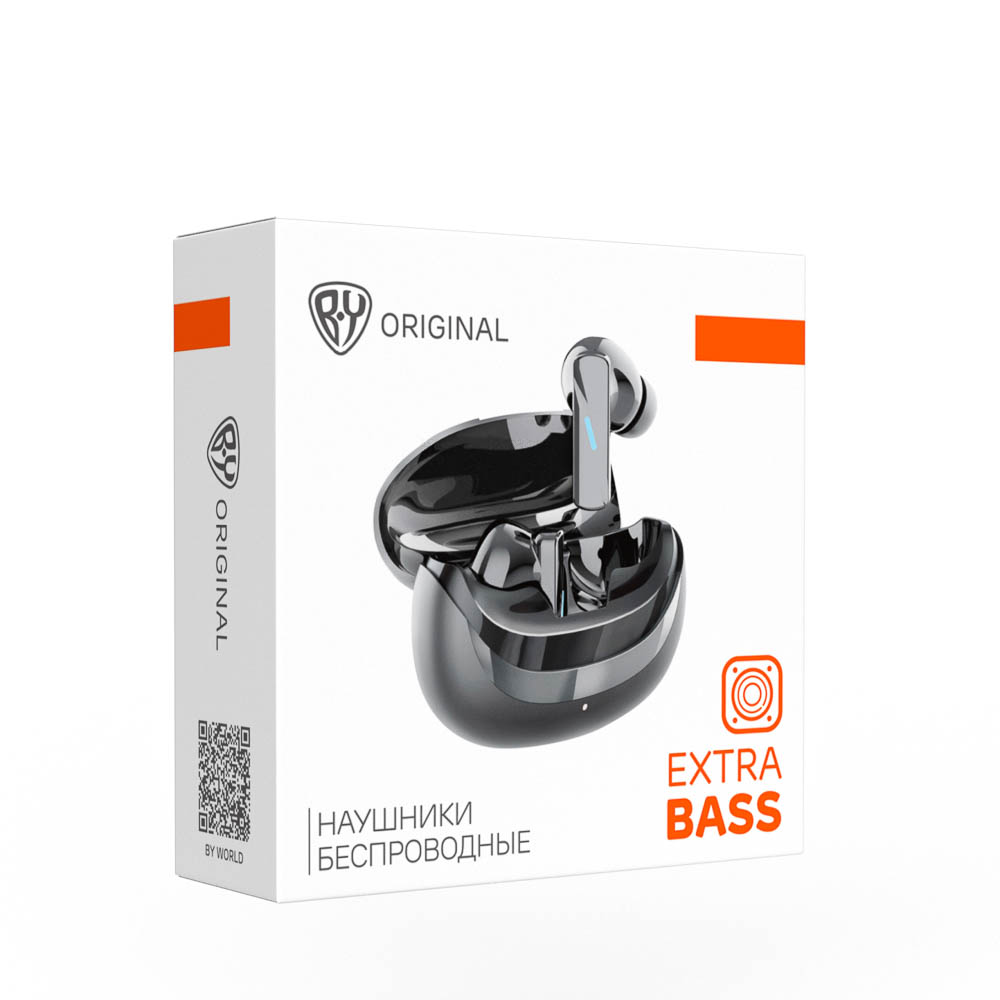 Наушники беспроводные TWS BY Pulse, внутриканальные, 30/200 мАч, BT5.3, чёрный - #1