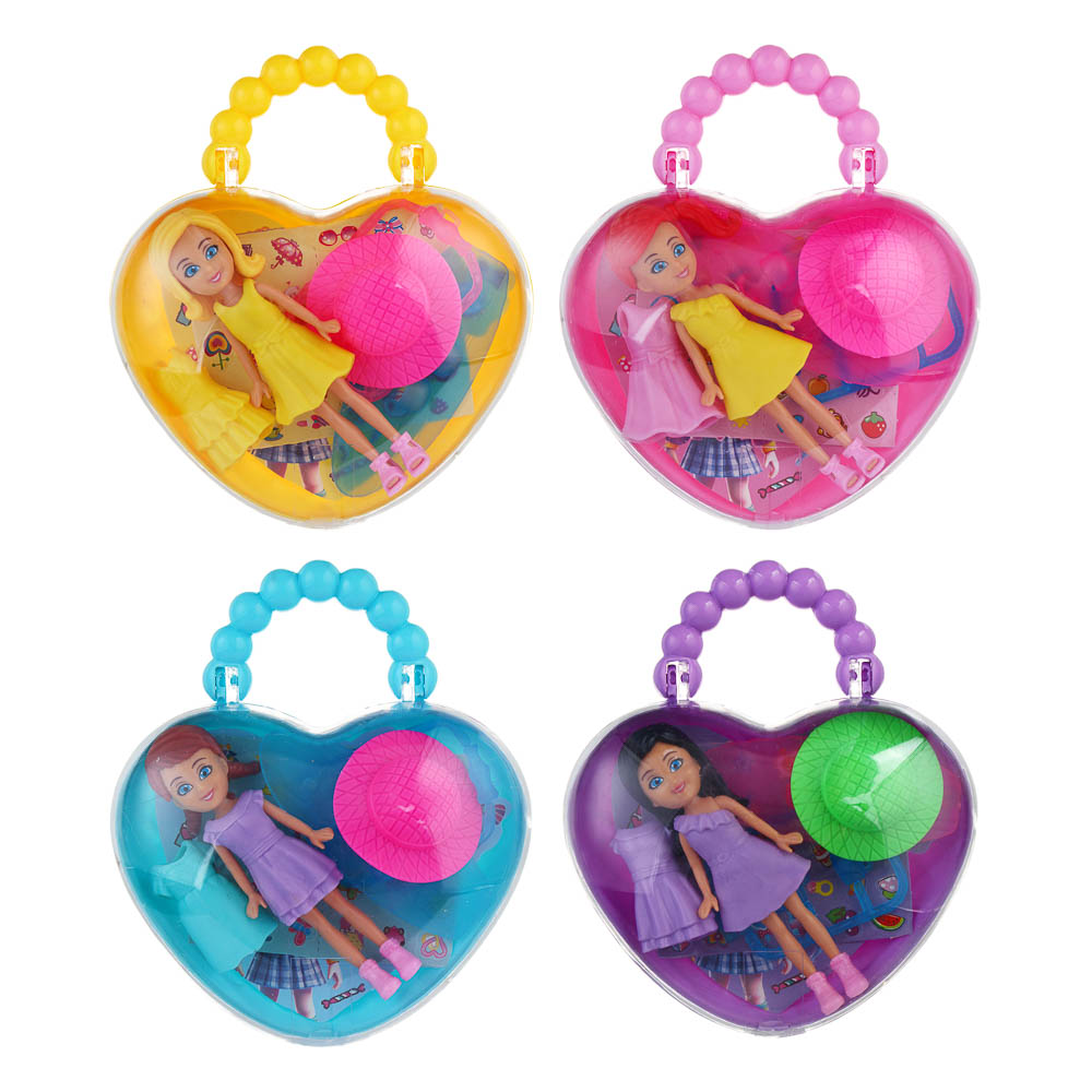 ИГРОЛЕНД Кукла 9 см в сумочке с акс., PP, PVC, ABS, 13х11 см, 4 дизайна - #3