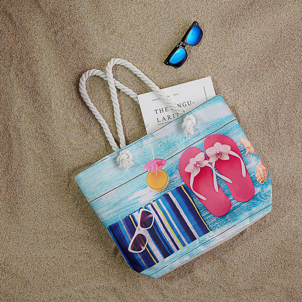 ЮL Сумка пляжная 50x35x15 см, 100% полиэстер, 3 дизайна - #10