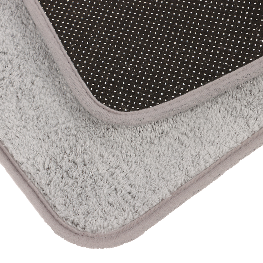 Коврик для ванной 50х80см PING, SMOKE6, светло-серый, полиэстер, SWM-4014-LGR-B - #4