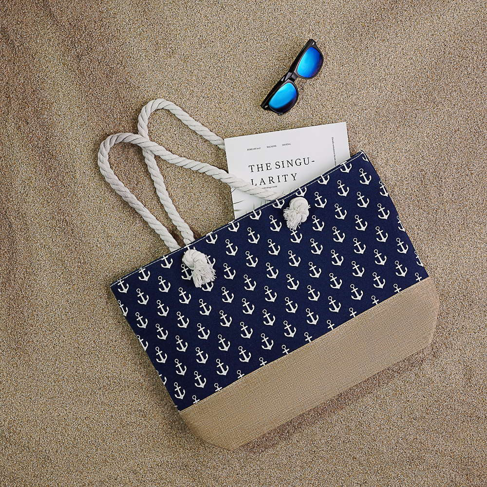 ЮL Сумка пляжная 52х35х12 см, 100% полиэстер, 3 цвета - #13