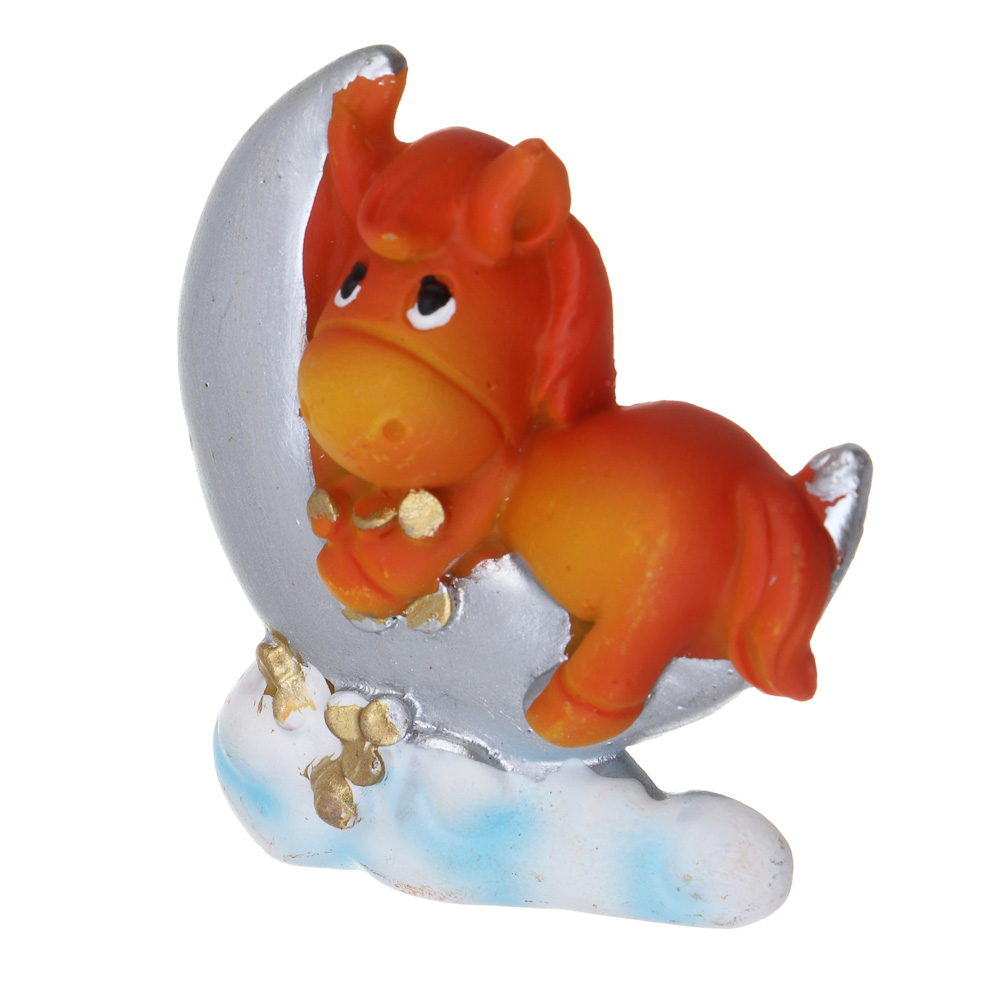 СНОУ БУМ Магнит Лошадка на облачке 6.5x2x6 см, полистоун, 4 вида - #4