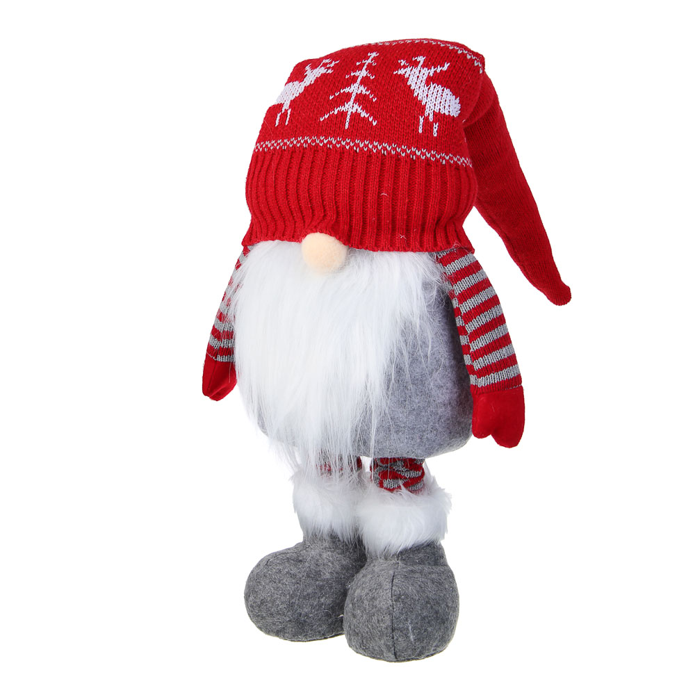 СНОУ БУМ Фигура декоративная "Гном" на выдвижных ножках 65-95 см, полиэстер - #3