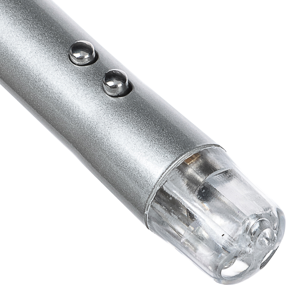 Фонарик-брелок на карабине тм ЕРМАК, 1 LED + УФ + лазер, 3xLR44, алюминий, 6,6х1,2 см - #3