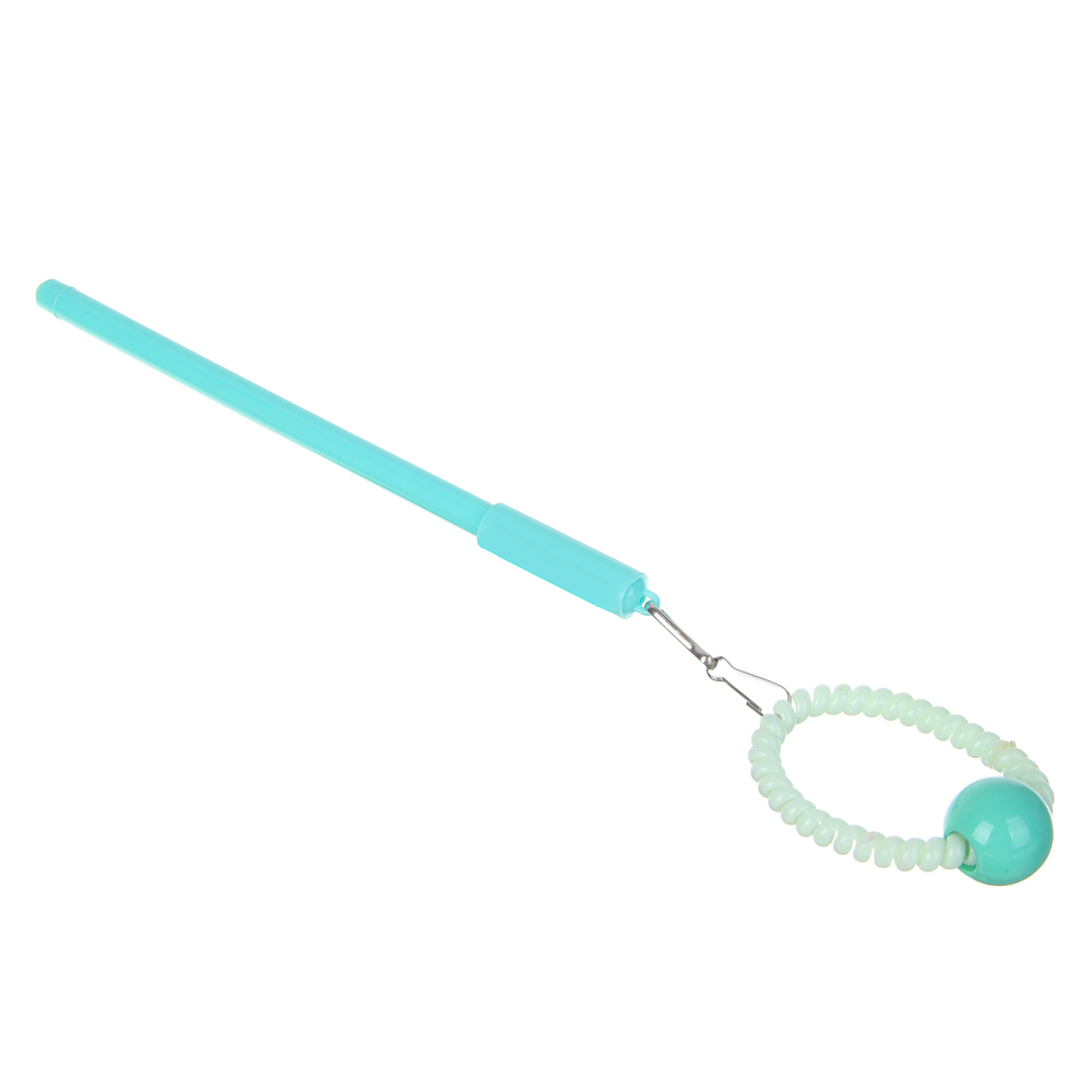 Ручка гелевая синяя с брелоком в виде резинки для волос, 4 цвета - #2