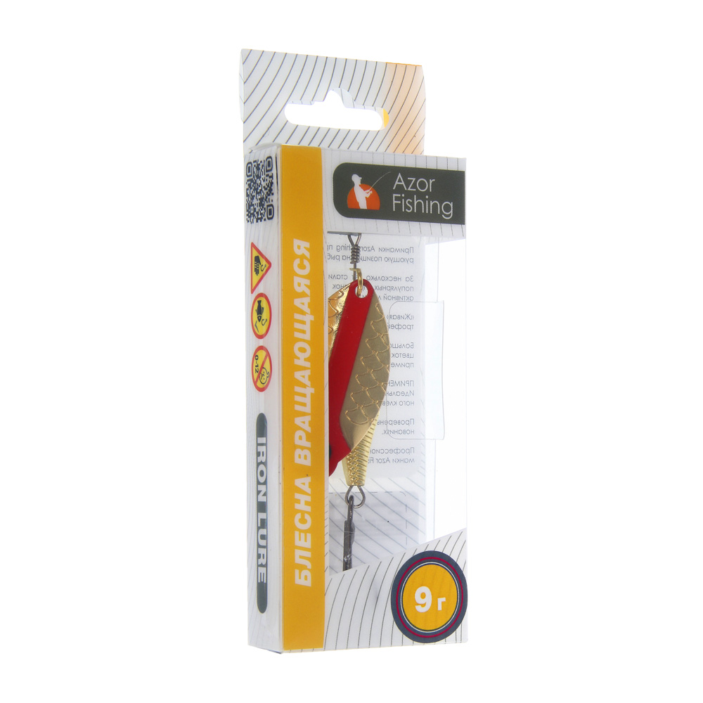 Блесна вращающаяся "Щукарь" тм AZOR FISHING, №4, 9 гр, 5 цветов - #5
