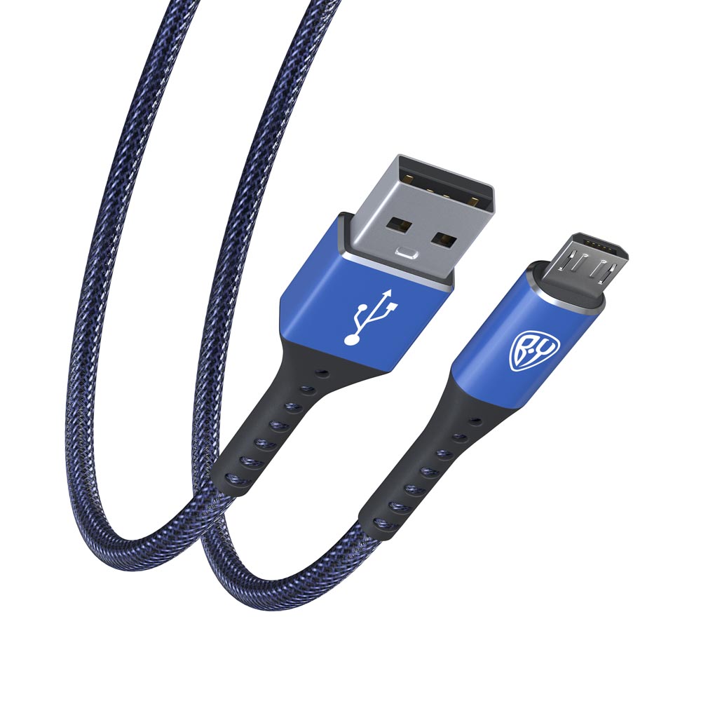 BY Кабель для зарядки Адреналин Micro USB, 1м, 3А, Быстрая зарядка QC 3.0, синий - #5