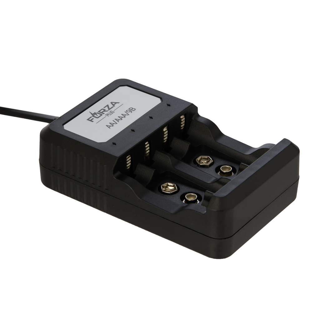 FORZA Зарядное устройство для аккумуляторов AA/AAA - до 4шт, кабель 70см, вилка 220в - #6