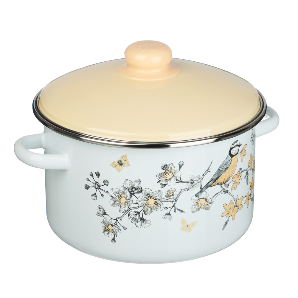 Люмен Кастрюля эмалированная 4л, индукция - #2