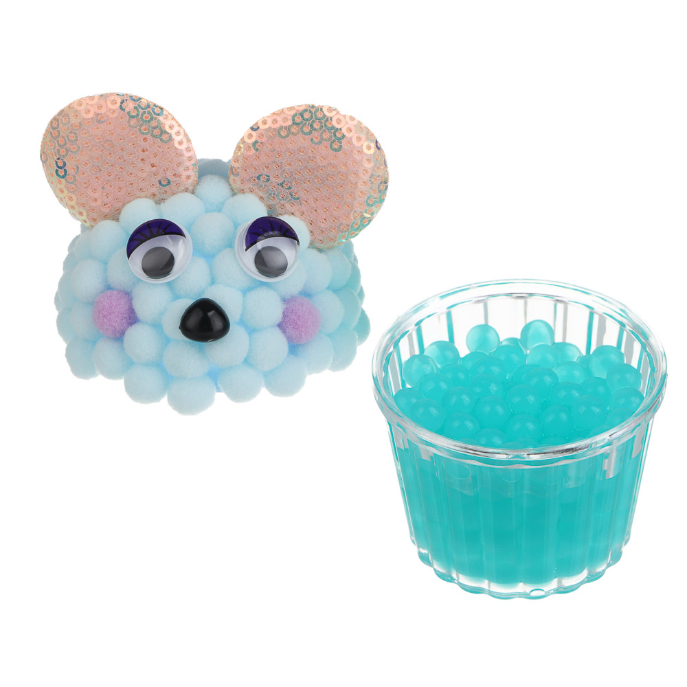 ХОББИХИТ Набор для творчества "Весёлые помпоны", 15х5,5х5,5 см, PP, TPR, полиэстер, 6 дизайнов - #8