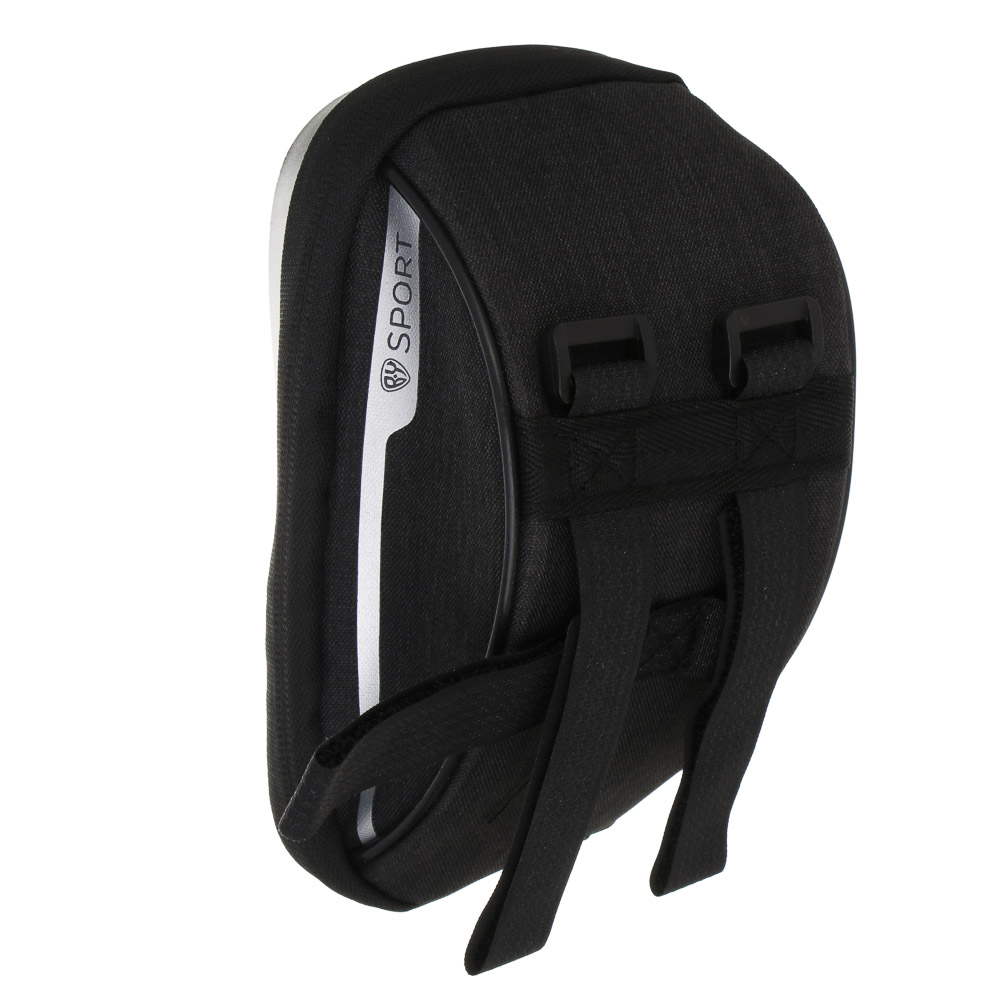 Велосумка на руль, тм BY SPORT, с экраном под телефон, черная - #5