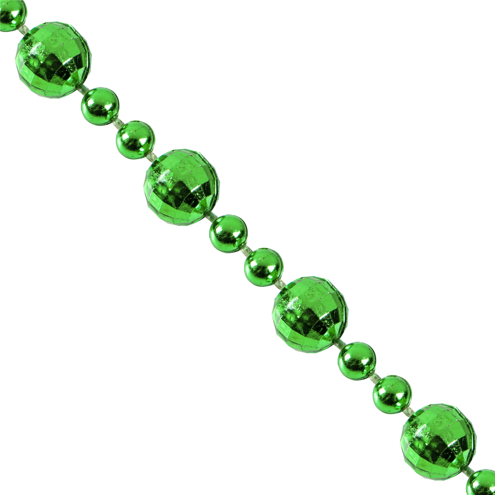 СНОУ БУМ Бусы декоративные 0,8x270 см, зеленый, 26-664 - #1