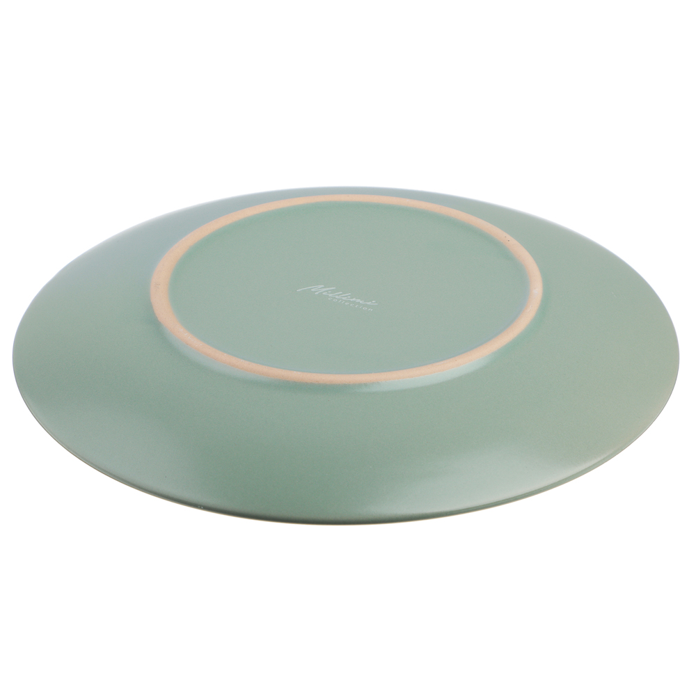 MILLIMI Тарелка десертная 20х2.5см, керамика, оливковый - #5