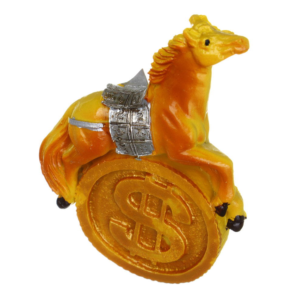 СНОУ БУМ Магнит Лошадь 6x8 см, полистоун, 4 дизайна - #3