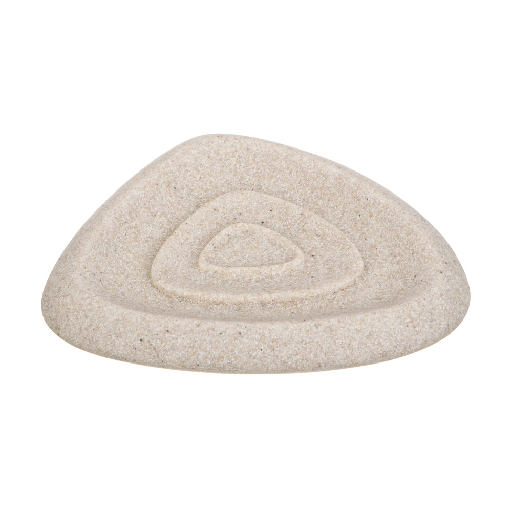 Мыльница тм VETTA Дюна, смола (полирезин), бежевый, 13,5x10,5x2,5см - #1