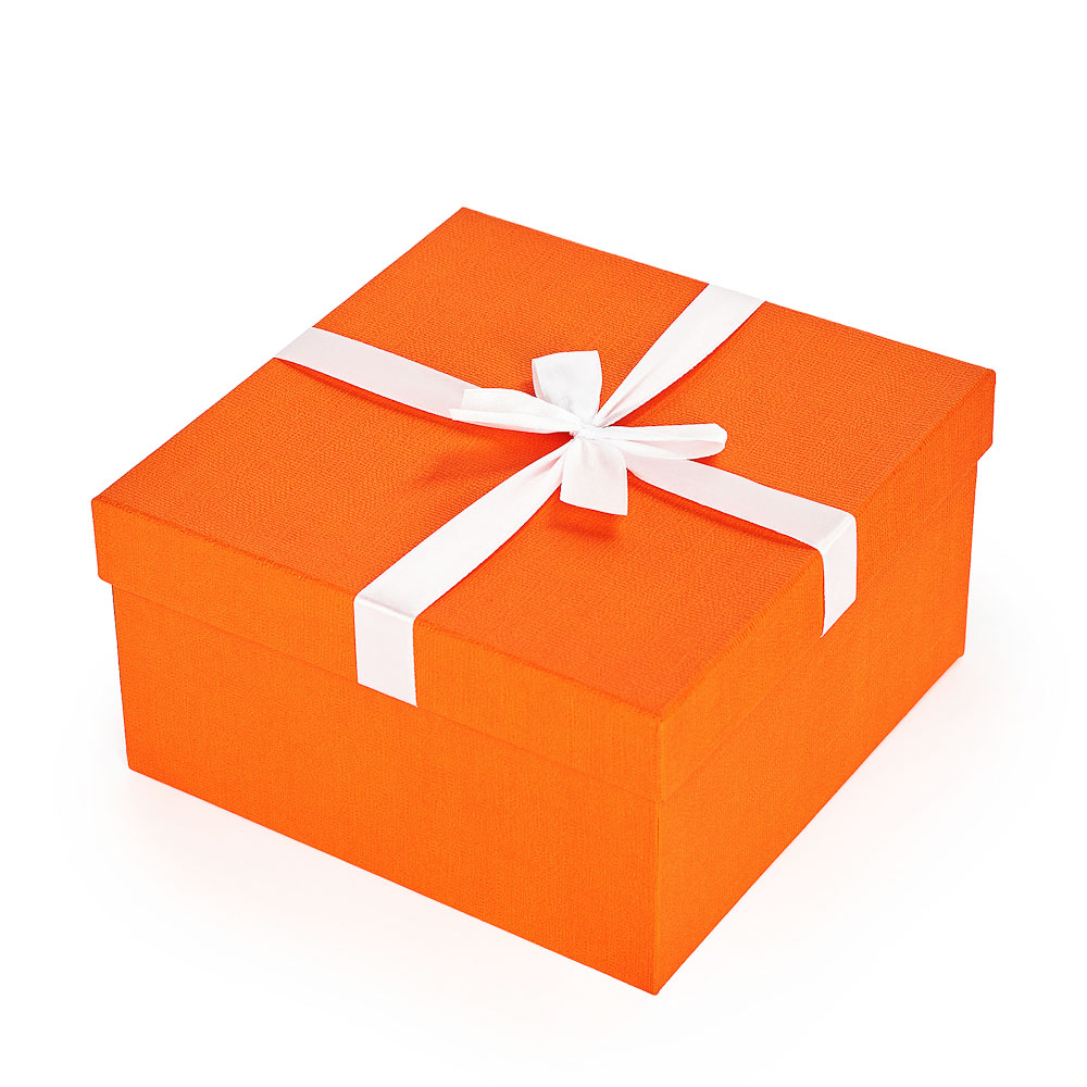 Коробка для подарка "Рыжий", 21х21х11 см - #1