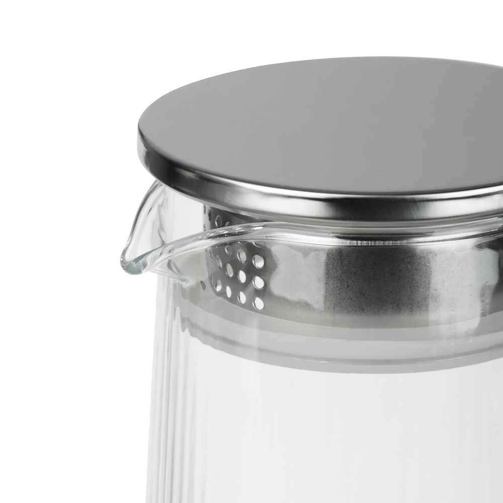 SATOSHI Набор Кувшин 1,3л, 6 стаканов 200мл, стекло, нерж.сталь - #4