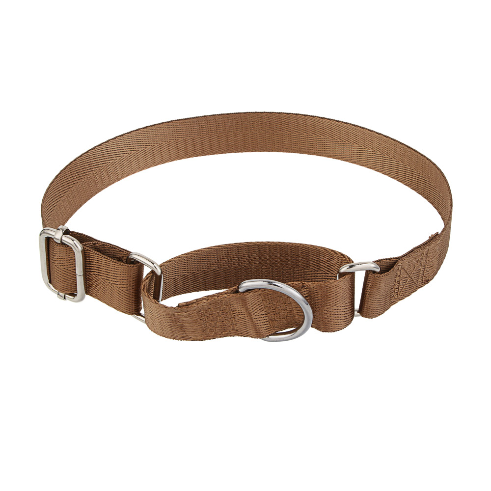 Ошейник для животных тм VETTA, нейлон, хаки/беж, обхват шеи 30-45см - #2