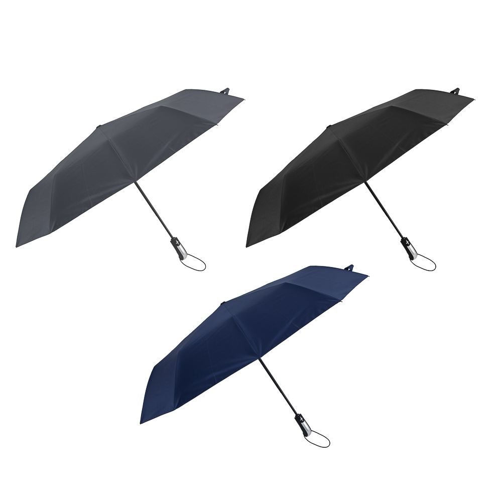 Зонт автомат, усиленный, металл, пластик, полиэстер, винил, d103см, 10 спиц, 3 цвета - #1