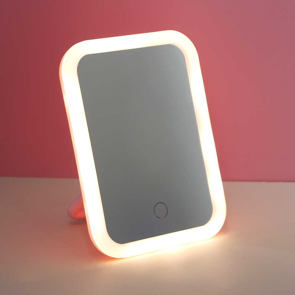 Зеркало настольное тм ЮL. Аженто с LED подсветкой, полипропилен, стекло, 19,5х14,3см, 2 цвета - #8