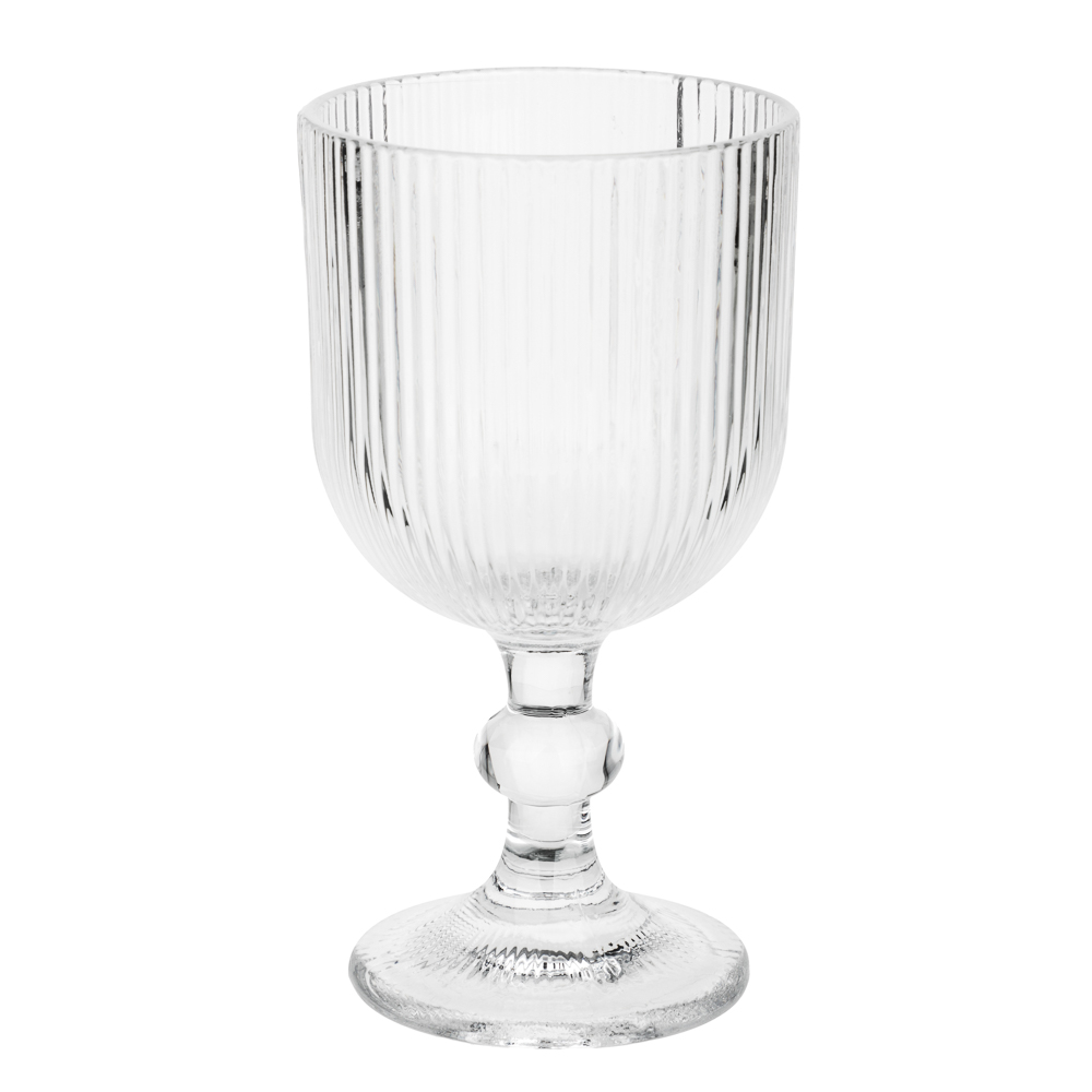 MILLIMI Бокал для вина Грея, 350 мл, стекло, прозрачный, рифленый - #2