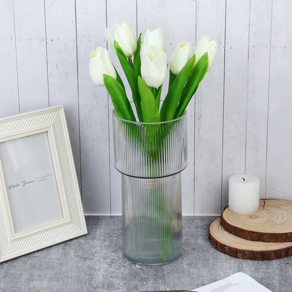 Ваза стеклянная, 9х11х23 см - #3