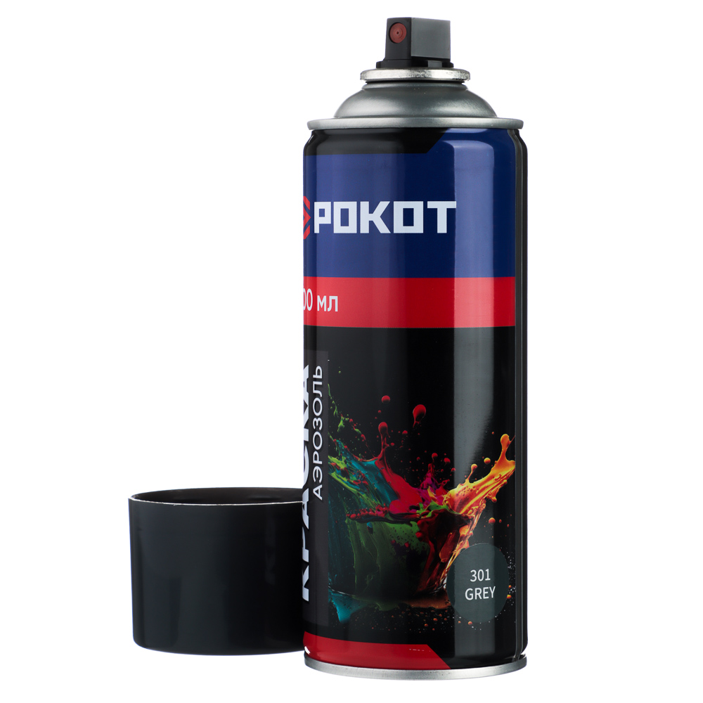 РОКОТ Краска аэрозоль 400мл, серая (9001/301) - #2