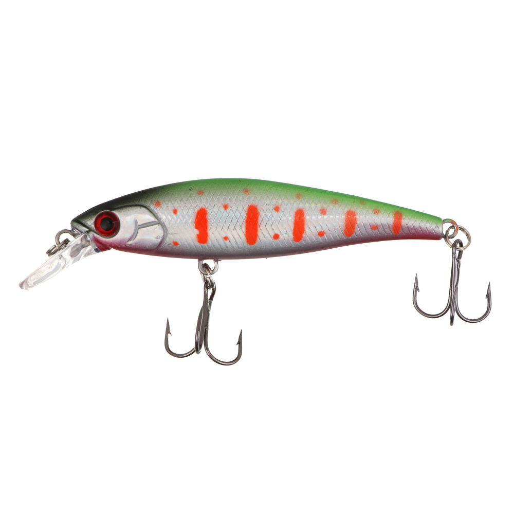 Воблер "Фрай Минноу" тм AZOR FISHING, F, 5,8гр, 75мм, 0,0-1,0м, 5 цветов - #1