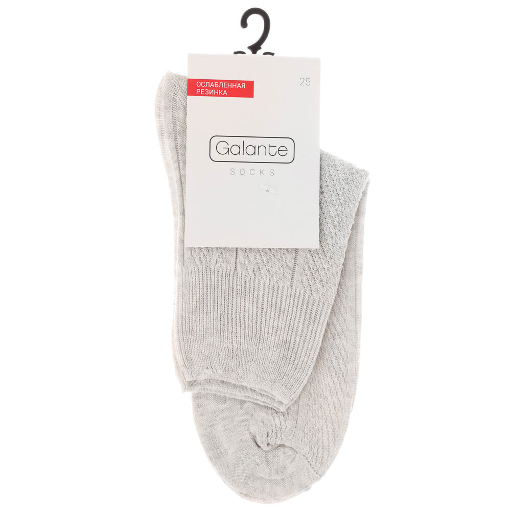 Носки с ослабленной резинкой GALANTE, р. 25, 80% хлопок, 17% полиамид, 3% эластан, цвета в ас-те - #5
