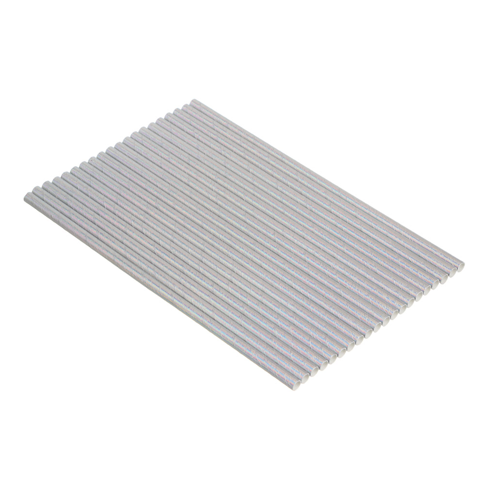 Fntastic Набор трубочек для напитков, 20 шт, бумага, голография - #1