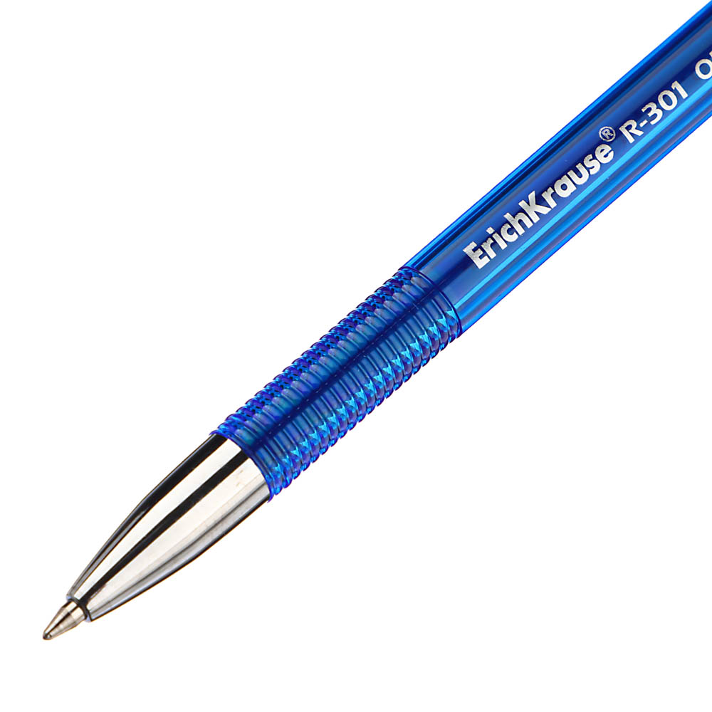 Erich Krause Ручка гелевая синяя "R-301 Ориджинал Джел", 0,5мм, синий корпус, пластик, 40318 - #3