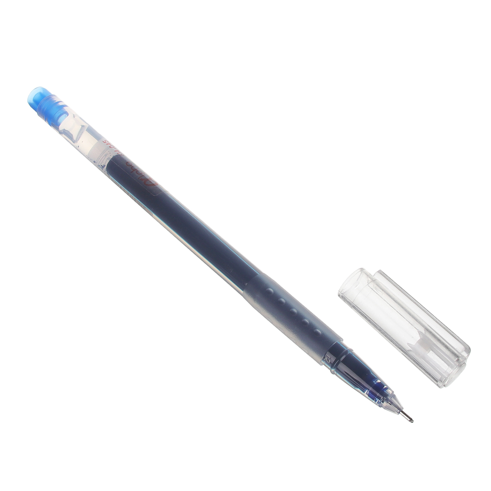 ClipStudio Ручка гелевая синяя "Альфа", с увеличенным запасом чернил, 14,5см, након.0,5мм, пластик - #2
