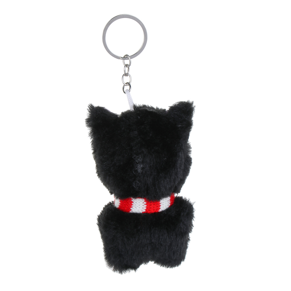 ИГРОЛЕНД Игрушка мягкая "Котик черный" 10 см, на подвесе, полиэстер, 3 вида - #4