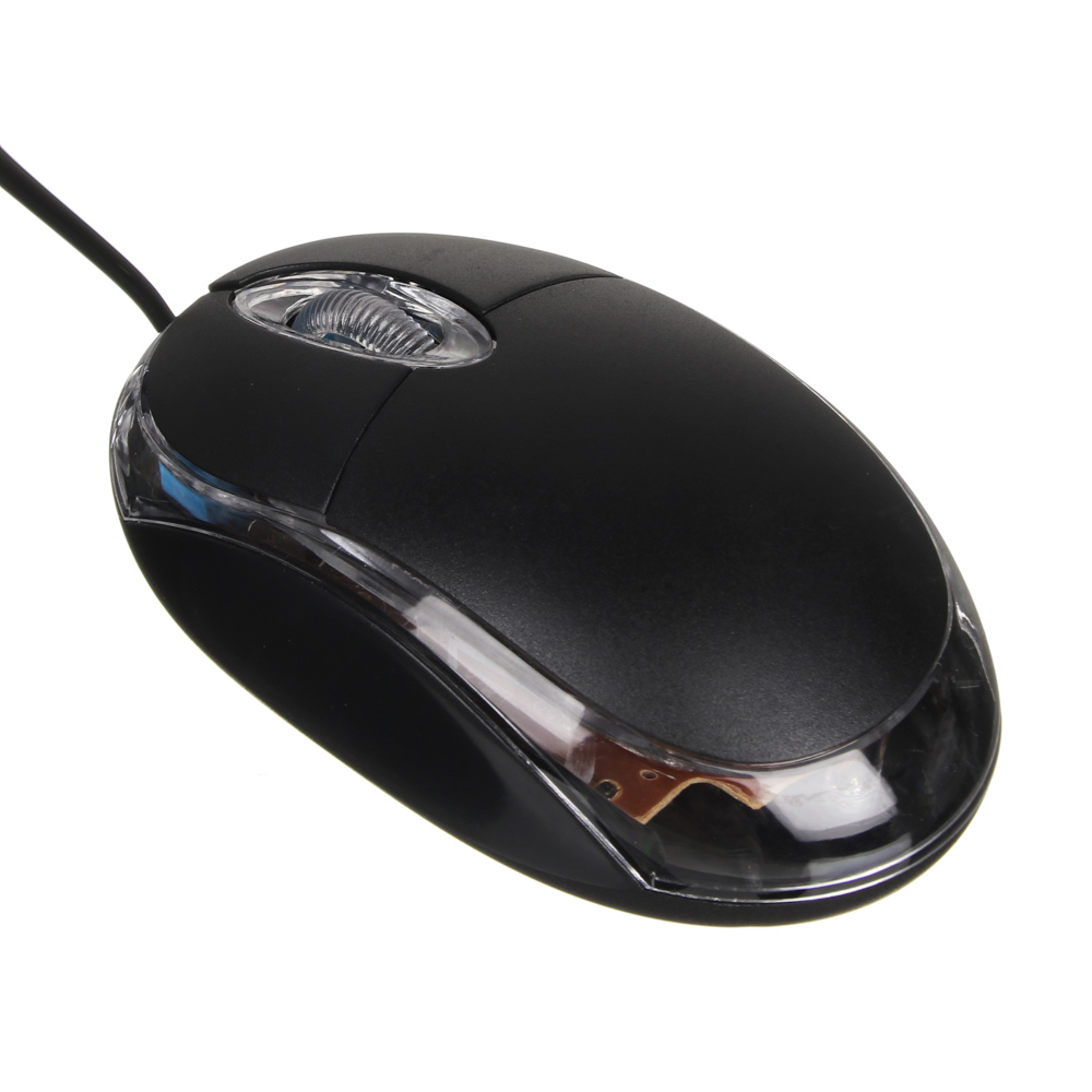 Первая цена Компьютерная мышь проводная Эконом, 1000DPI, длина провода  115см, черный купить с выгодой в Галамарт
