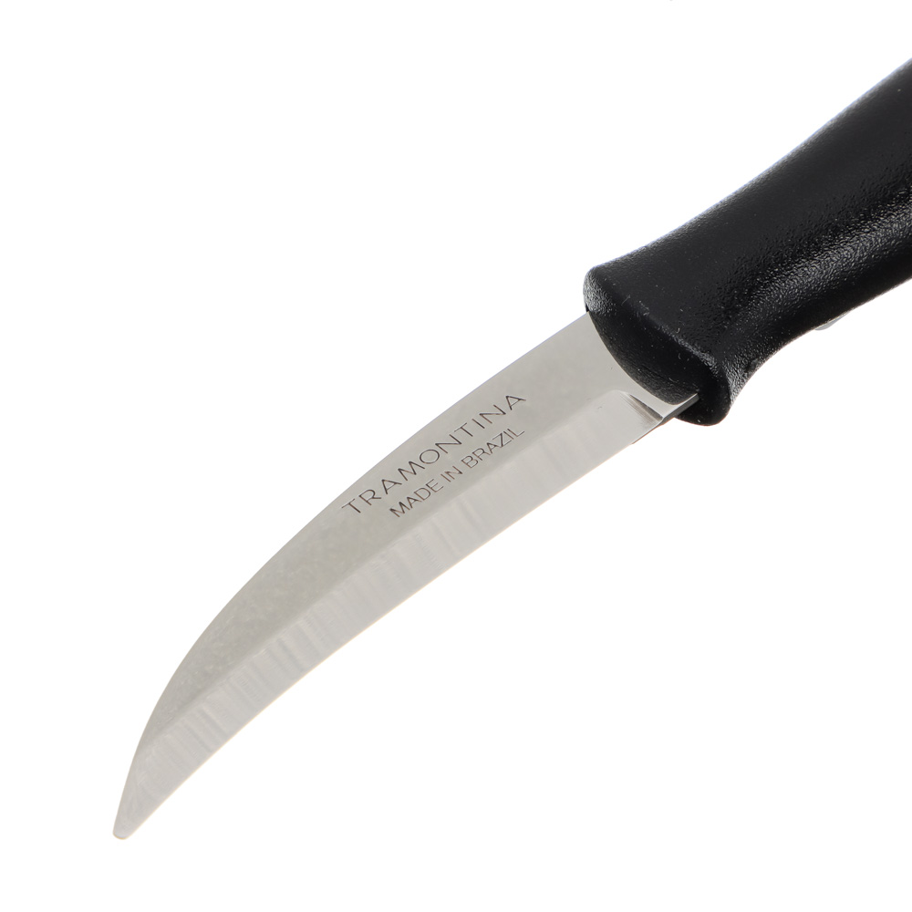 Нож для овощей 8 см Tramontina Athus, черная ручка, 23079/003 - #2